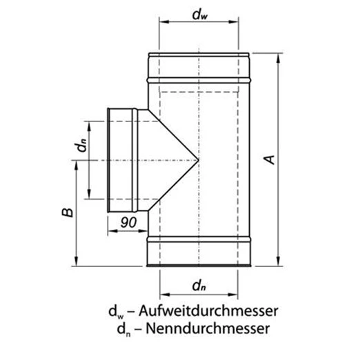 Feuerungsanschluss 90° Mit Reduzierung Auf 150 Mm (210 Mm) Doppelwandig 5 Feuerungsanschluss 90° Mit Reduzierung Auf 150 Mm (210 Mm) Doppelwandig – Bild 3