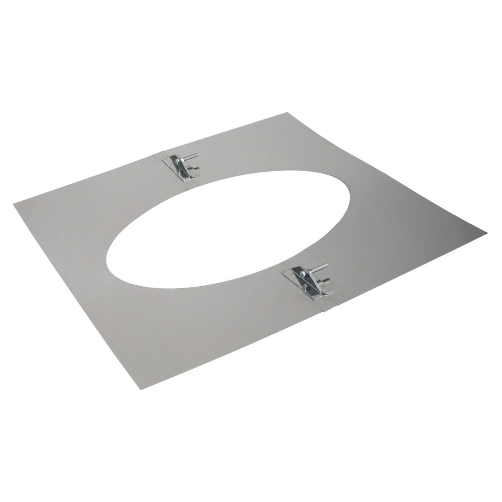 Deckenblende 2-teilig, 500 X 500 Mm, 35° - 50°, Edelstahl, ø 180 Mm (240 Mm) 3 Deckenblende 2-teilig, 500 X 500 Mm, 35° - 50°, Edelstahl, ø 180 Mm (240 Mm)