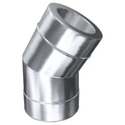 Schornstein, Bogen 30°, Edelstahl, ø 200 Mm (260 Mm)