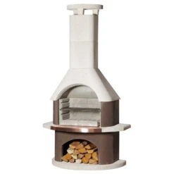 Gartengrillkamin San Remo Weiß-terra