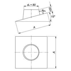 Schornstein, Dachdurchführung 5° - 20°, Edelstahl, ø 80 Mm (160 Mm) 7 Schornstein, Dachdurchführung 5° - 20°, Edelstahl, ø 80 Mm (160 Mm) -Hergom Geschaft ddt15de 450 1280x1280