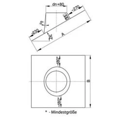 Schornstein, Dachdurchführung 20 - 35°, Edelstahl, ø 80 Mm (160 Mm), Bleikragen 7 Schornstein, Dachdurchführung 20 - 35°, Edelstahl, ø 80 Mm (160 Mm), Bleikragen -Hergom Geschaft ddto30de 450 1280x1280 1
