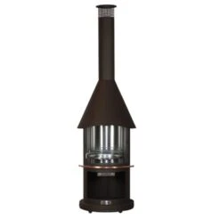 Firestar Terrassenkamin, Gartenkamin, Edelstahl, DN 650 "BrownSugar"