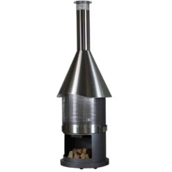 Firestar Terrassenkamin, Gartenkamin, Edelstahl, DN 800 Swing Design -Hergom Geschaft firestar dn800 swing design 02 1000 1280x1280