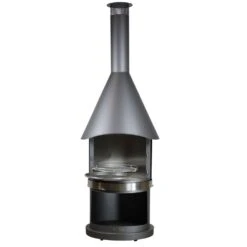 Firestar Terrassenkamin, Gartenkamin, Edelstahl, DN 800 Swing "GLAS" Classic -Hergom Geschaft firestar dn800 swing glas classic 02 1000 1280x1280