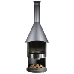 Firestar Terrassenkamin, Gartenkamin, Edelstahl, DN 800 Swing "GLAS" Classic -Hergom Geschaft firestar dn800 swing glas classic 05 1000 1280x1280