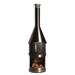 Firestar Terrassenkamin, Gartenkamin, Edelstahl, "DN 700 SWING" EXCLUSIV