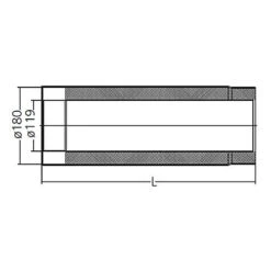 Ofenrohr, Doppelwandig Mit Dämmung, System Primus, 120/250 Mm -Hergom Geschaft moeck masse 1000 120 500px 1280x1280 3