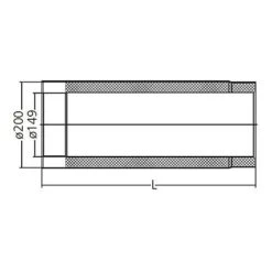 Ofenrohr, Doppelwandig Gedämmt, System Primus, 150/750 Mm -Hergom Geschaft moeck masse 1000 150 500px 1280x1280 2