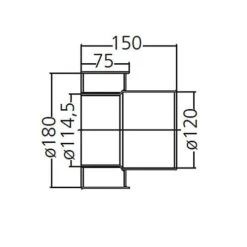 Anschlussstück Für Doppelwandige Rauchrohre, System Primus, 120 Mm -Hergom Geschaft moeck masse anschluss 120 500px 1280x1280