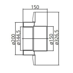 Anschlussstück Mit Rosette, System Primus, 150 Mm -Hergom Geschaft moeck masse anschluss rosette 150 500px 1280x1280