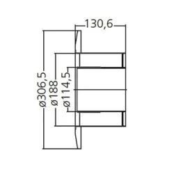 Wandfutter, Doppelt Für Doppelwandige Rauchrohre Mit Rosette, System Primus, 120 Mm -Hergom Geschaft moeck masse wandfutter rosette 120 500px 1280x1280