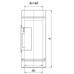 Schornstein, Rohr Mit Revisionsöffnung, Edelstahl, ø 160 Mm (220 Mm) -Hergom Geschaft pot rew 450 1280x1280 5