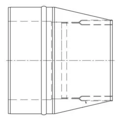 Schornstein, Konus Mit Doppelwandfutter, Edelstahl, ø 150 Mm (210 Mm) 7 Schornstein, Konus Mit Doppelwandfutter, Edelstahl, ø 150 Mm (210 Mm) -Hergom Geschaft rd os2 450 1280x1280 3
