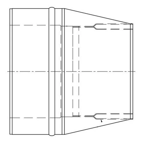 Schornstein, Konus Mit Doppelwandfutter, Edelstahl, ø 150 Mm (210 Mm) 5 Schornstein, Konus Mit Doppelwandfutter, Edelstahl, ø 150 Mm (210 Mm) - Image 3