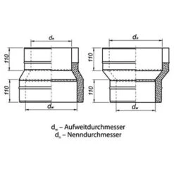 Schornstein, Reduzierung MKD 180 Mm (240 Mm) - MKD 150 Mm (190 Mm) -Hergom Geschaft rdmkdde 450 1280x1280 14