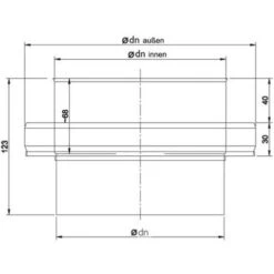 Übergangsstück Von Doppelwandig Auf Einwandig Mit Endstück, ø 180 Mm (240 Mm) -Hergom Geschaft rp end 450 1280x1280 5