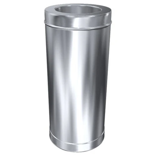 Schornstein, Rohr 1000 Mm, Edelstahl, ø 80 Mm (140 Mm) 3 Schornstein, Rohr 1000 Mm, Edelstahl, ø 80 Mm (140 Mm)