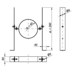 Schornstein, Auflageschelle, Sparrenhalter, Edelstahl, ø 100 Mm (160 Mm) -Hergom Geschaft sbtde 450 1280x1280 1
