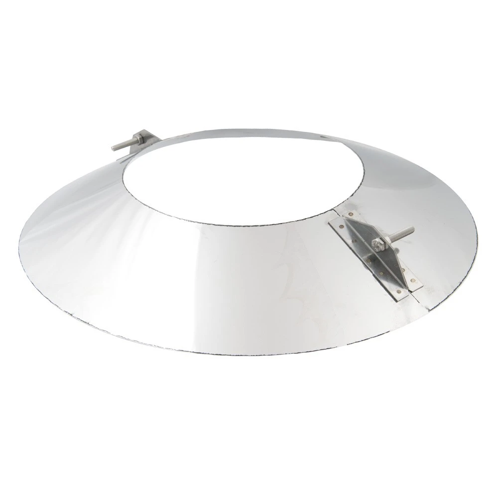 Schornstein, Wandblende, 2-teilig 0°, Edelstahl, ø 160 Mm (220 Mm) 4 Schornstein, Wandblende, 2-teilig 0°, Edelstahl, ø 160 Mm (220 Mm) - Image 2