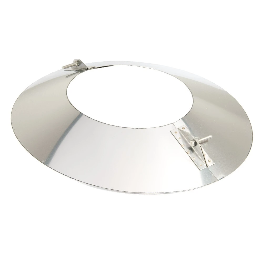 Schornstein, Wandblende Oval 2-teilig 30°, Edelstahl, ø 150 Mm (210 Mm) 4 Schornstein, Wandblende Oval 2-teilig 30°, Edelstahl, ø 150 Mm (210 Mm) - Image 2