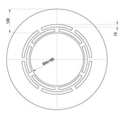 Deckenblende Mit Hinterlüftung, 0°, Edelstahl, Für ø 130 Mm (190 Mm) -Hergom Geschaft wbthr12 450 1280x1280 3