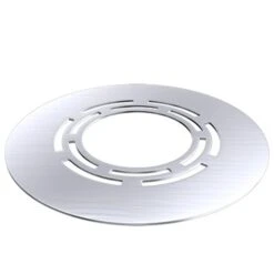 Deckenblende Mit Hinterlüftung, 15°, Edelstahl, Für ø 200 Mm (260 Mm)