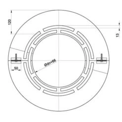 Deckenblende Zweiteilig Mit Hinterlüftung (Breite 120 Mm), 0°, Edelstahl, Für ø 150 Mm 7 Deckenblende Zweiteilig Mit Hinterlüftung (Breite 120 Mm), 0°, Edelstahl, Für ø 150 Mm -Hergom Geschaft wbthrg12 450 1280x1280 5