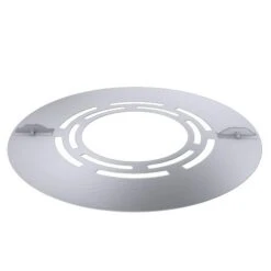 Deckenblende Zweiteilig Mit Hinterlüftung (Breite 120 Mm), 30°, Edelstahl, Für ø 150 Mm